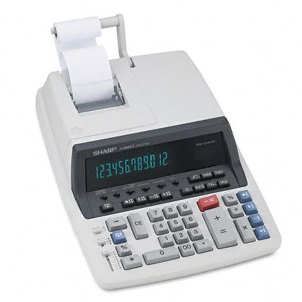 Sharp Sharp QS2770H QS-2770H Desktop Calculator  12-Digit Fluorescent  Two-Color Printing QS2770H